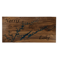Norris Lake in Epoxy on Walnut
