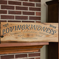 Loving Kindness in Reclaimed Red Oak Barnwood with Epoxy Inlay