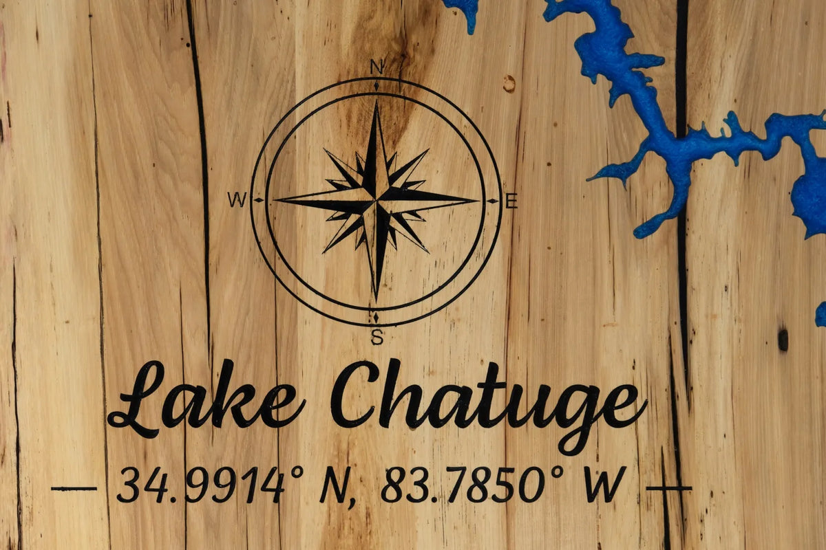 Custom Wood & Epoxy Lake Wall Art