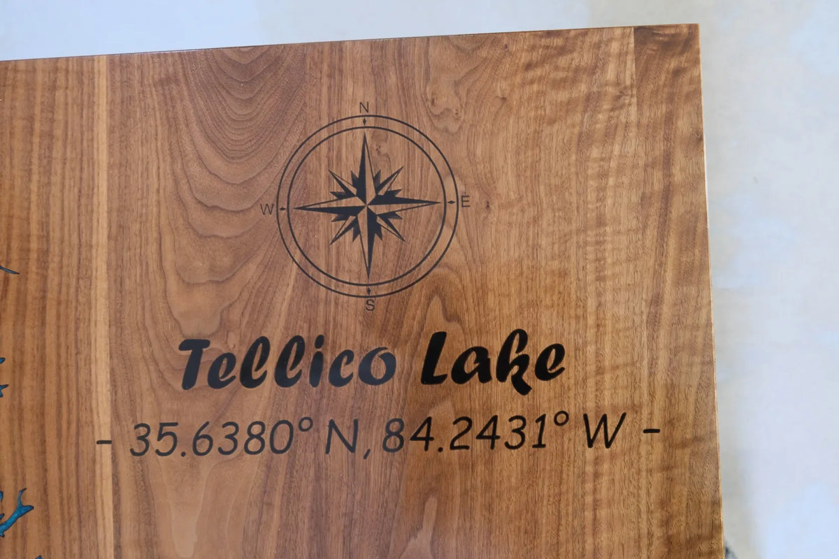 Custom Wood & Epoxy Inlay Table Top