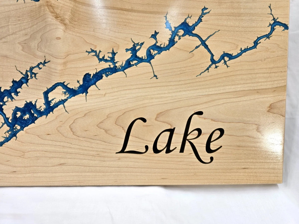 Norris Lake in Epoxy on Maple