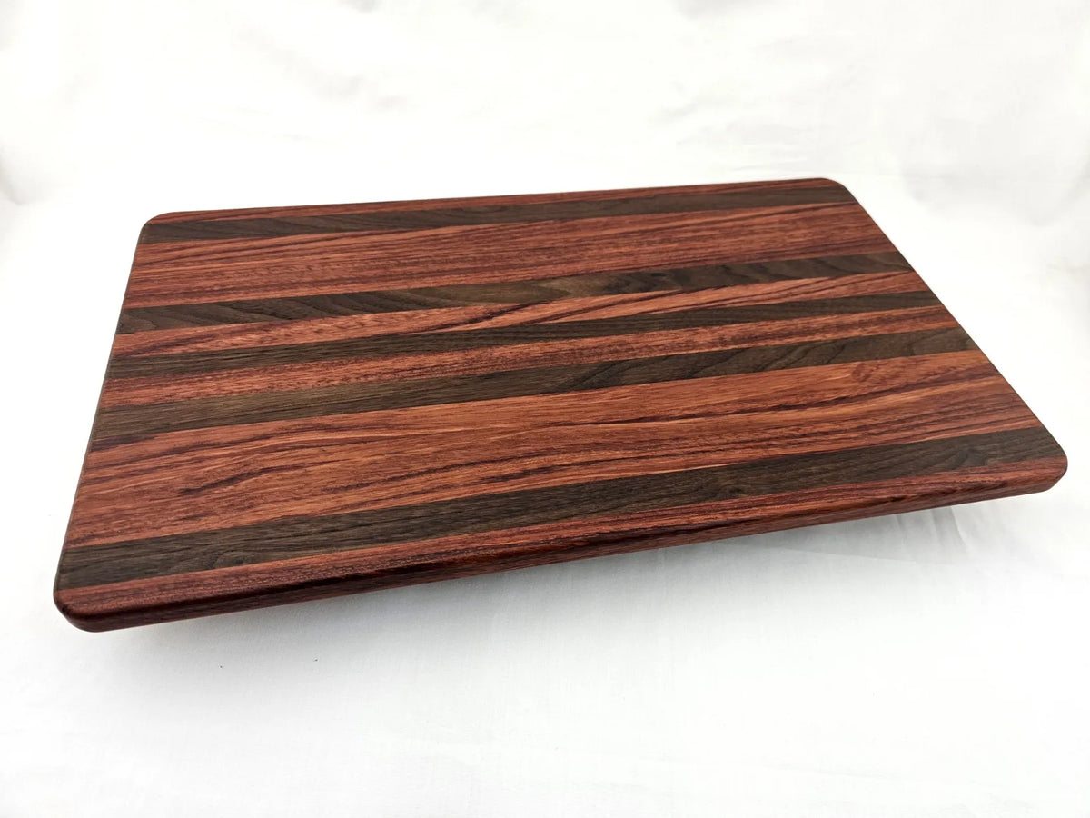 Large Walnut and Bubinga Cutting, Charcuterie & Serving Board