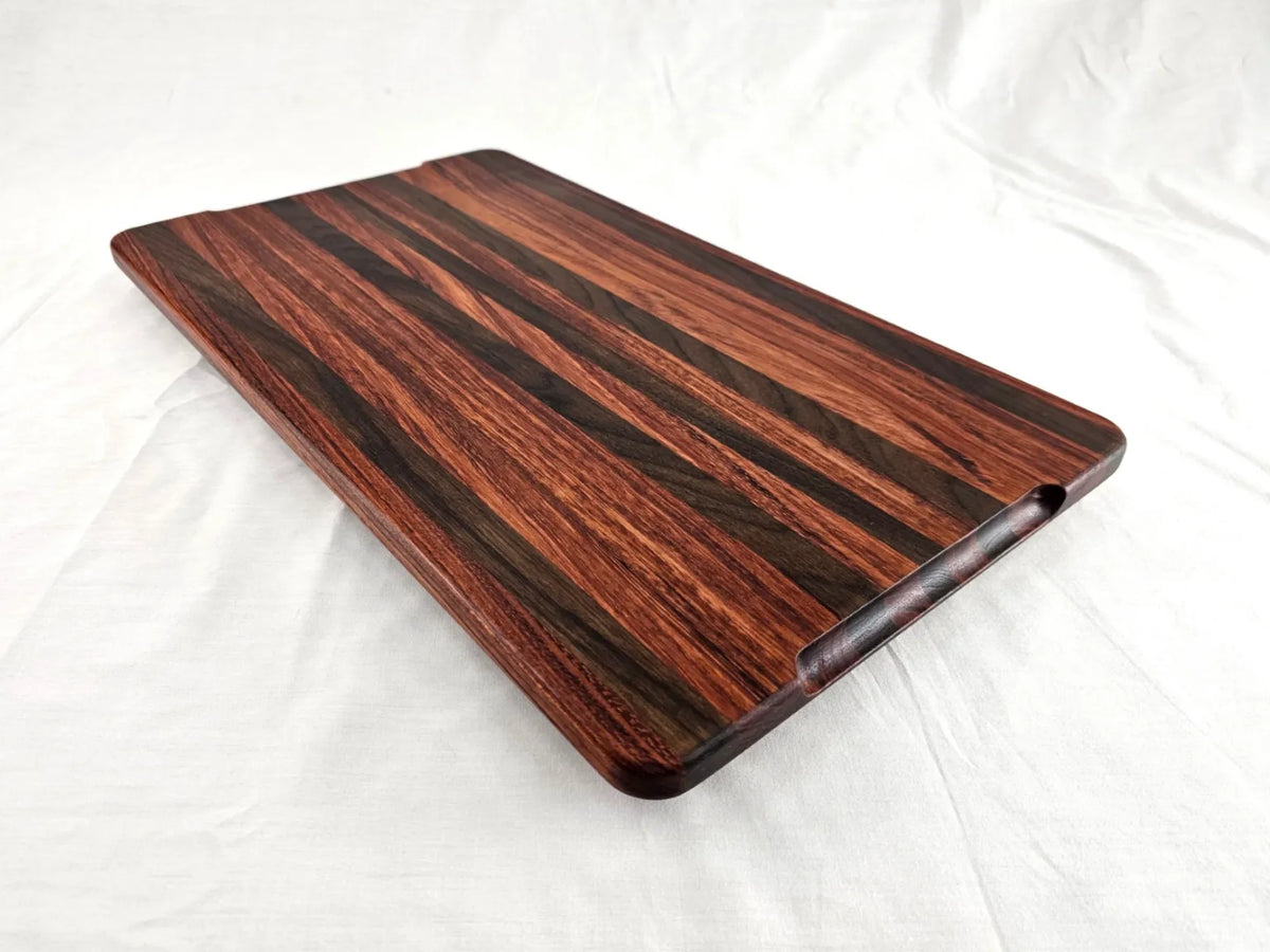 Large Walnut and Bubinga Cutting, Charcuterie & Serving Board